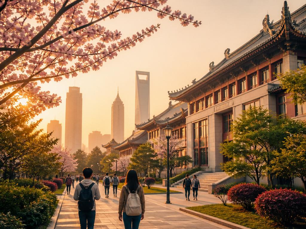 Campus universitaire en Chine
