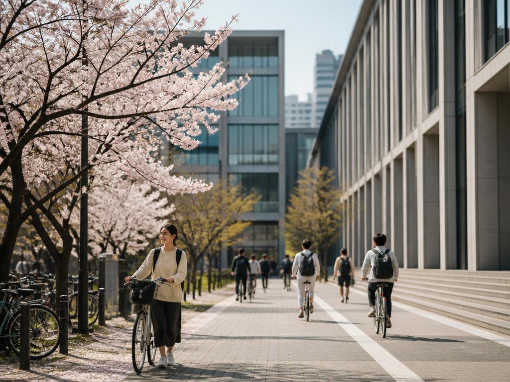 Campus universitaire au Japon